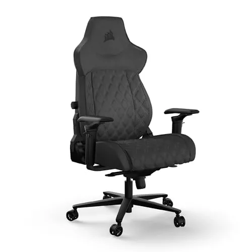 Corsair TC500 Luxe Silla para Juegos – Tejido Transpirable Premium – Asientos Anchos – Reposabrazos Ajustables en 5 Direcciones – Soporte Lumbar Ajustable – Reclinable 90-135° – Sombra