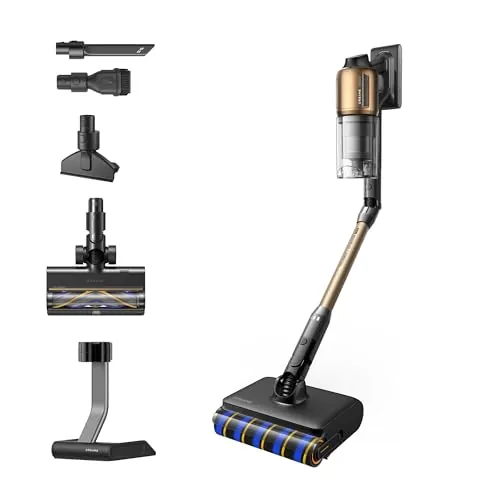 DREAME Z30 Pro Aqua-A Aspiradora Sin Cable, Limpieza en Seco y Húmedo, Autolimpieza y Secado con Aire Caliente, Tubo Plegable en 90°, Corte de Pelo Antienredo, Succión de 855 W, 28.000 Pa, Sin Cable