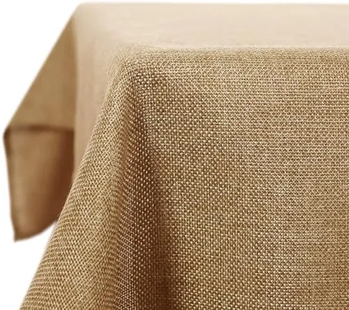 Deconovo Mantel de Mesa Rectangular Antimanchas Impermeable, 150x300 cm