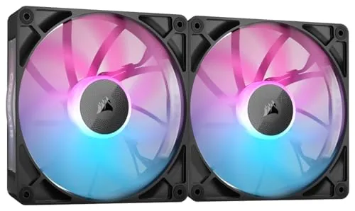 Corsair Icue Link Rx140 Rgb Twin Starter Kit - Ventola Per Case - 140 Mm - Nero (confezione Da 3)
