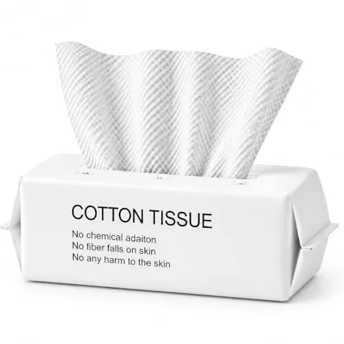 Toallitas Limpiadoras toalla facial desechable Toallitas de Algodón Secas Toalla de Limpieza Cara para Pieles Sensibles (1PACK)