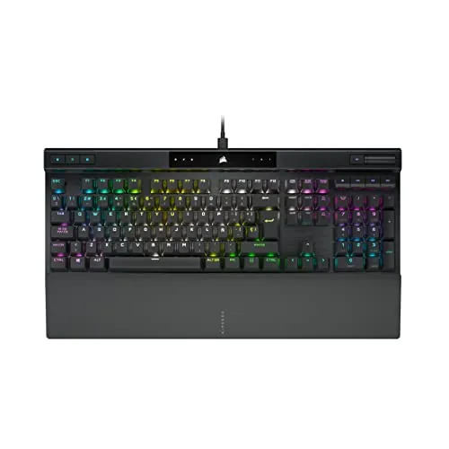 CORSAIR K70 RGB PRO Teclado Mecánico con Cable para Juegos – Interruptores Lineales Cherry MX Red, SOCD, Llaveros PBT Double-Shot, 8000Hz Hyper-Polling, NKRO, Torneo Switch, QWERTY ES – Negro