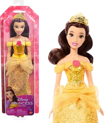 Mattel Disney Princess Bella Muñeca princesa película La Bella y la Bestia, juguete +3 años (HLW11)
