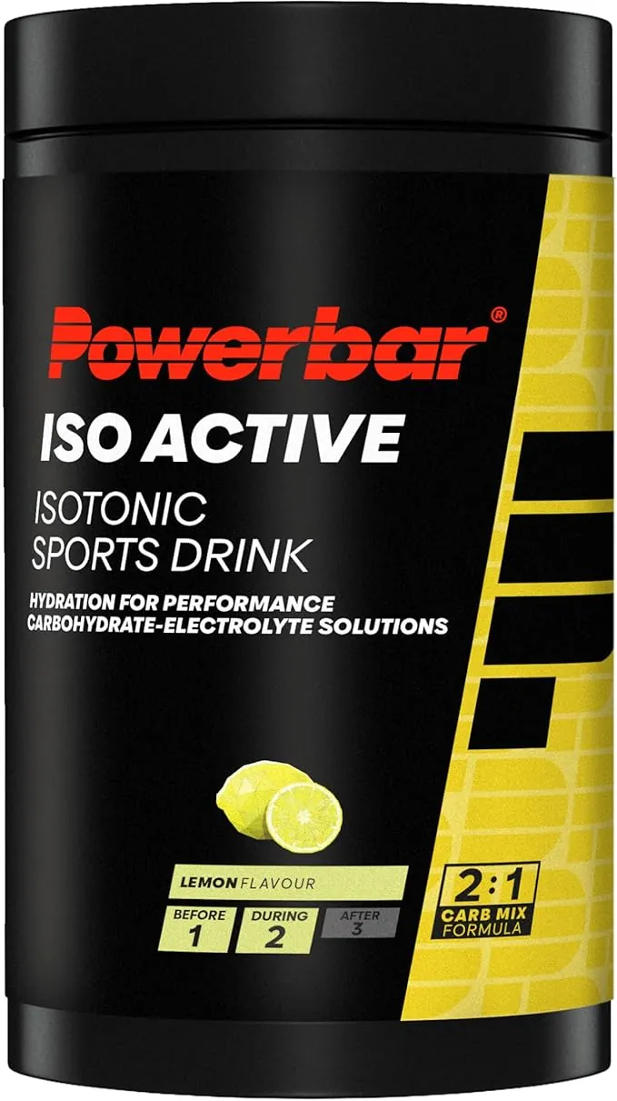 Powerbar - Isoactive - Lemon - 600g - Bebida isotónica para deportistas - 5 electrolitos