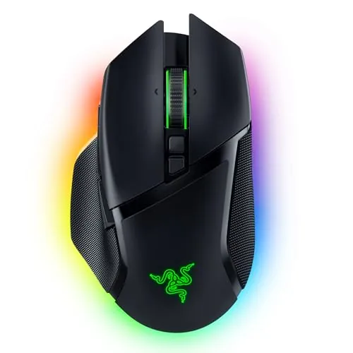 Razer Basilisk V3 Pro - Ratón Inalámbrico Personalizable para Juegos con Rueda Inclinable Hyperscroll (Sensor Óptico Focus Pro 30K, Iluminación Cromática de 13 Zonas, Botones Programables 11) Negro