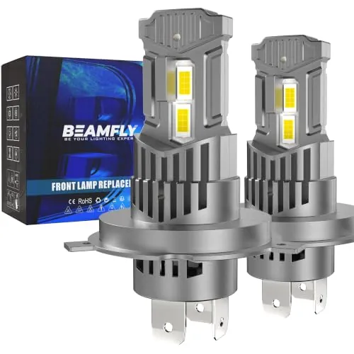 BEAMFLY H4 HB2 9003 LED Bombilla 6500K Bombillas 110W 40000LM, 2 piezas