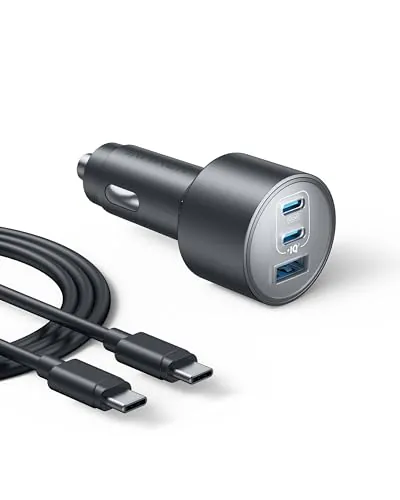 Anker Cargador de Coche USB C 167,5W con 3 Puertos