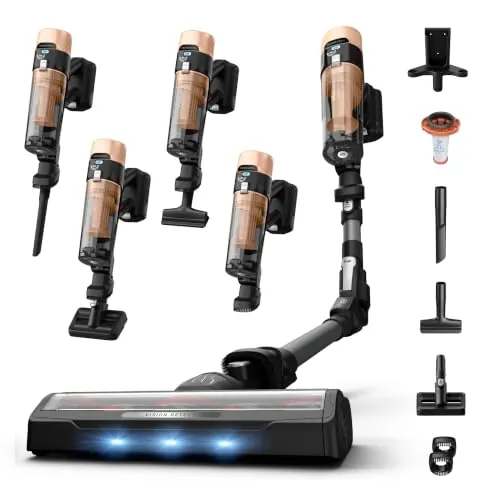 Rowenta X-Force Flex 9.80, Aspiradora Escoba Sin Cable, Acc Mascotas | 100W, Autonomía de 1h20, Limpieza 4 en 1, Ultraligera, Tecnología Flex, Alta filtración, Modelo Cuidado de Animales, RH7L75