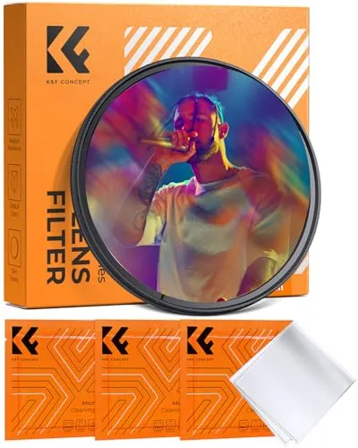 K&F CONCEPT Nano-Bacis 82mm Filtro Prisma Medio Lineal Arrastre Bilateral