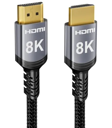 Sniokco 8K 4K Cable HDMI 2.1 48Gbps 15 Metros Cable HDMI® Alta Velocidad