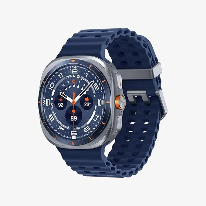Samsung Galaxy Watch Ultra 2025 47mm - Smartwatch LTE con IA, Titanio, Botón Personalizable, Control de Salud, Garantía del Fabricante 3 Años + 1 año Extra, Azul Titanio (Versión española)