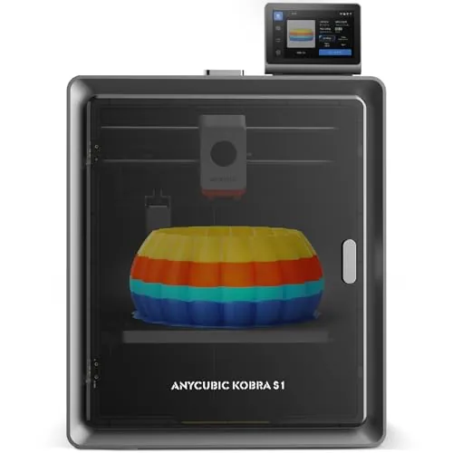 ANYCUBIC Kobra S1 Impresora 3D,600mm/s Impresoras 3D Multicolor LeviQ 3.0