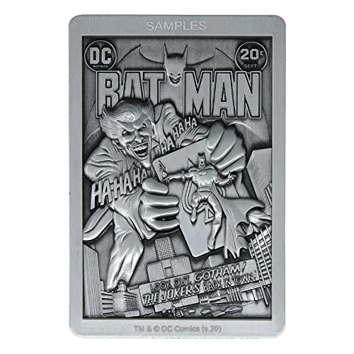 Fanattik DC Comics - The Joker - Lingot en métal Collector '9x12.5x2.5cm'