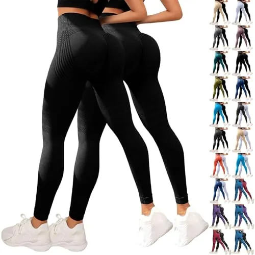 2 Pack Viva Cuerpo Leggings 3D Anticelulíticos Mujer,Leggings Anticelulitis 3D Compresión Lipedema,Leggins Anti Celulitis Deportivos Push Up, Mallas Anticelulitis Mujer Reductores Lipedema