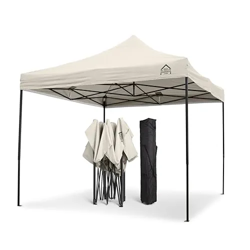 All Seasons Gazebos 3x3m Totalmente Impermeable Pop up Gazebo - Crema