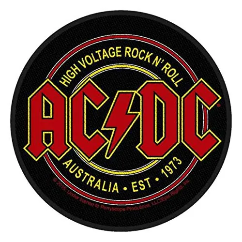 ACDC High Voltage Rock N Roll Parche | 2820, multicolor, Talla única