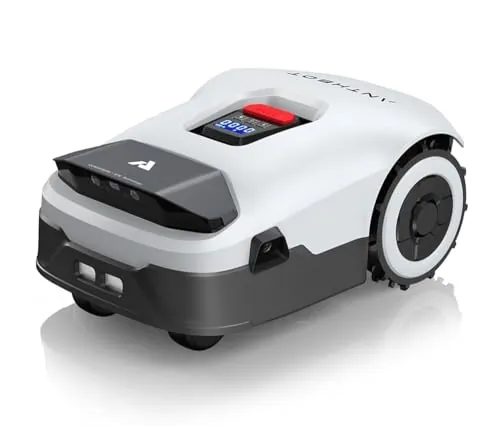 ANTHBOT Genie Robot Cortacésped Sin Cable Perimetral MAX. 900m², Full Band RTK & 4 Ojos 3D Vision, Gestión de 20+ Zonas, Evitación Inteligente de Obstáculos con IA & Cuidado del Césped
