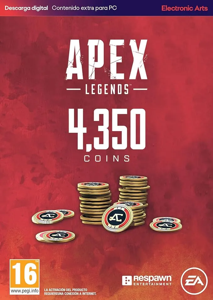 APEX Legends 4350 COINS PCWin, Codigo de descarga inmediato EA App - Origin, Videojuegos, Castellano