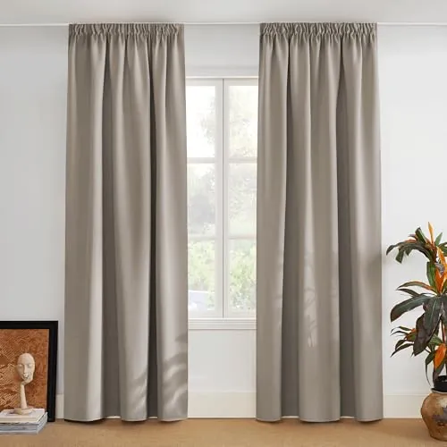 PONY DANCE Cortinas Opacas y Termicas Aislantes Frio y Calor,2 Piezas