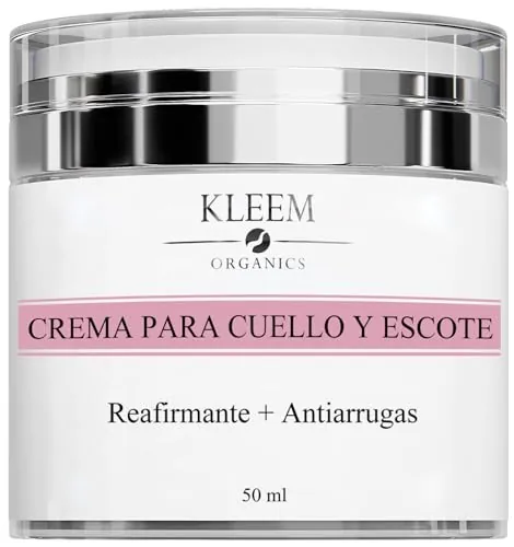 Crema Reafirmante para Cuello y Escote con Péptidos, Retinol y Ácido Hialurónico – Tratamiento Antiarrugas Orgánico para Flacidez, Líneas Finas y Manchas de Edad – Hidratante Antiedad 50ml