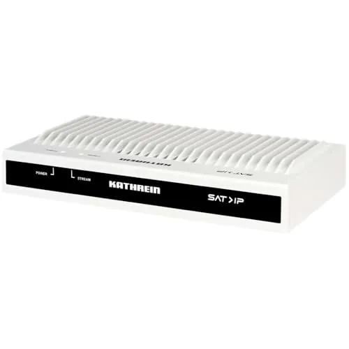 Kathrein EXIP 418 SAT a IP-Server, Ethernet, incluye receptor Wally, 11,8 vatios, para televisión