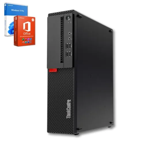 Lenovo - PC rápido con Intel Core i7 6700 - Ordenador de sobremesa + calculadora silenciosa para oficina y oficina en casa con 4 GHz - 32 GB - SSD de 1000 GB - USB3.0 - Wi-Fi - Incluye Windows 11 Pro