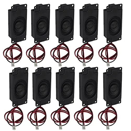 AZDelivery 10 Piezas Mini 3 vatios 8 ohmios portátil Mini Altavoz con JST-PH2.0 mm Pin Interfaz para proyectos electrónicos de Bricolaje Incluyendo e-Book
