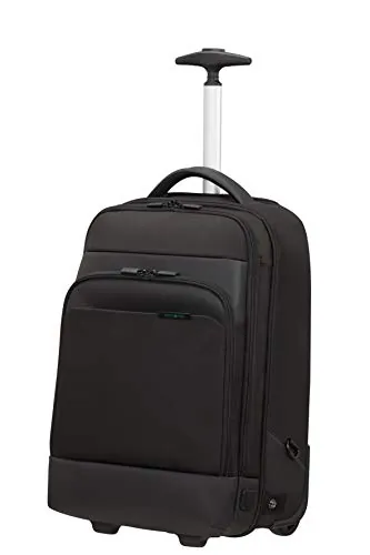 Samsonite Mysight - Mochila Para Portátil con ruedas de 17,3 Pulgadas, Mochila con ruedas de 48 cm, con funciones inteligentes, Ergonómica, 25,5 L, Negra