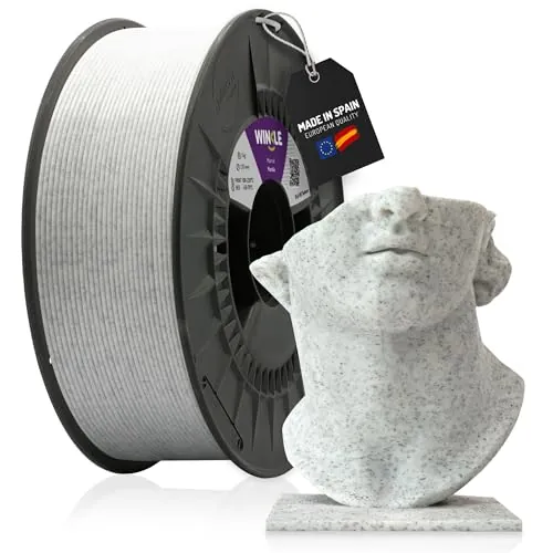 WINKLE Filamento PLA HD Texture Mármol 1.75mm 1kg, Filamento Impresora 3D