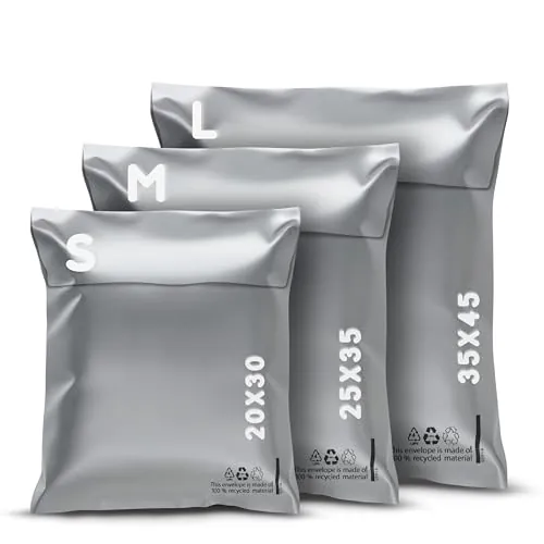 RAGO® Juego de 30 piezas Bolsas envio Vinted S-10 I M-10 I L-10 I Sobres Envios I Bolsas para envios de ropa vinted I Embalaje para envíos I Bolsas de envio paquetes vinted