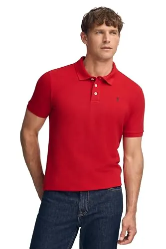 Polo Club Polo Manga Corta Rojo 100% Algodón para Hombre - Moda Casual - Poloshirt for Men - Polos Verano