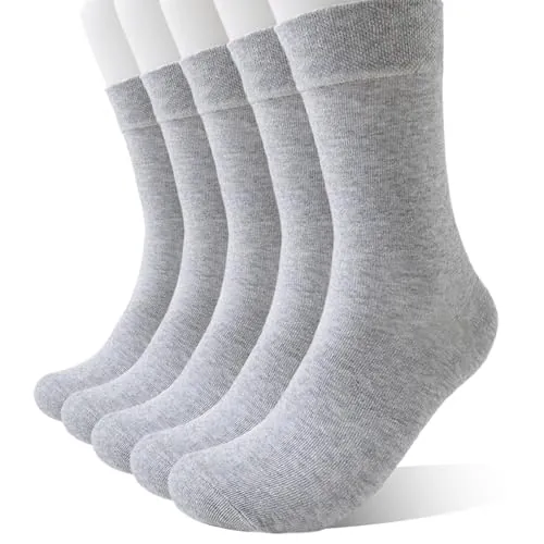 Wamicu Calcetines Hombre Algodón 5 Pares Finos Vestir Suaves