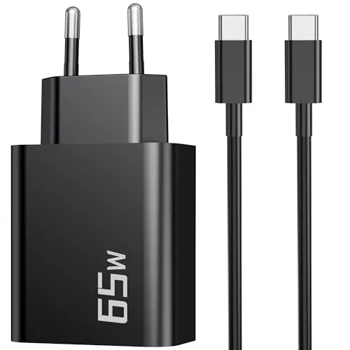 60W/65W Cargador USB C Carga Rapida para Samsung Galaxy S26 Ultra S25