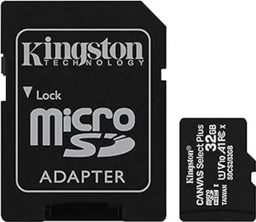 Kingston Canvas Select Plus Tarjeta microSD, SDCS2/32GB Class 10 con Adaptador SD