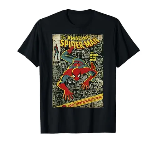 Marvel Spider-Man Comic Book Anniversary Camiseta