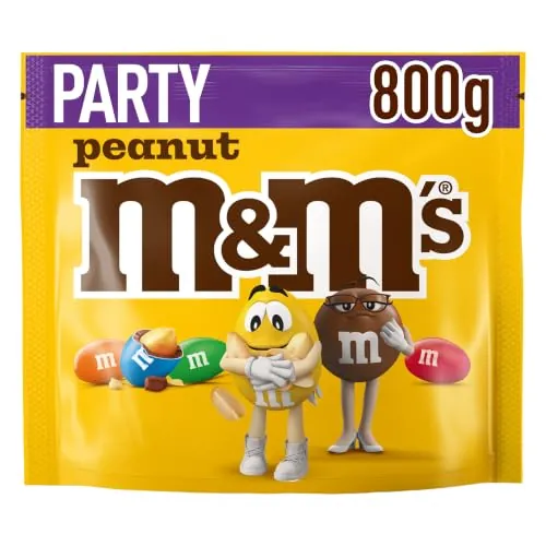 M&Ms Cacahuete Con Chocolate Grageas Crujientes De Colores Gran Formato 800g