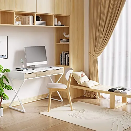 WOLTU Escritorio Blanco, Mesa Ordenador