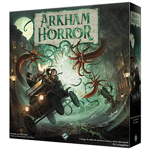 Fantasy Flight Games | Arkham Horror 3ª Edición | Juego de Mesa Cooperativo | Investigación y Terror para Adultos y Jóvenes| A Partir de 14 Años | De 1 a 6 Jugadores | 2-3 Horas por Partida | Español