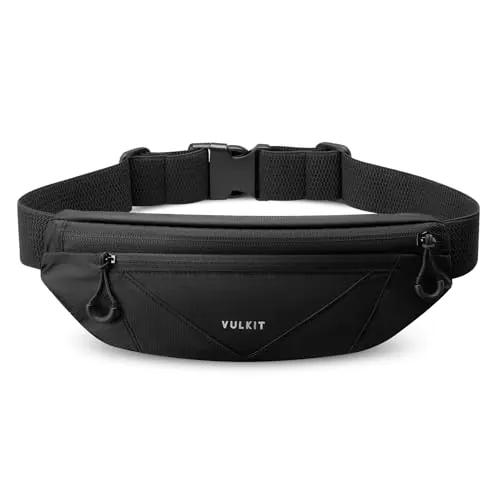 VULKIT Riñonera para Correr Impermeable con Hebilla Ajustable y Correa Elástica para Teléfonos de Menos de 7'' Ideal para Senderismo Senderismo Viajes y Actividades al Aire Libre