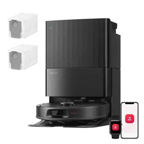 roborock Qrevo S Pro Set Robot Aspirador (Versión Mejorada del QV 35A) Succión de 18500 Pa, Base Todo en Uno, 2,7L Bolsa para Polvo, Sistema antienredos, Evitación de Obstáculos, Negro