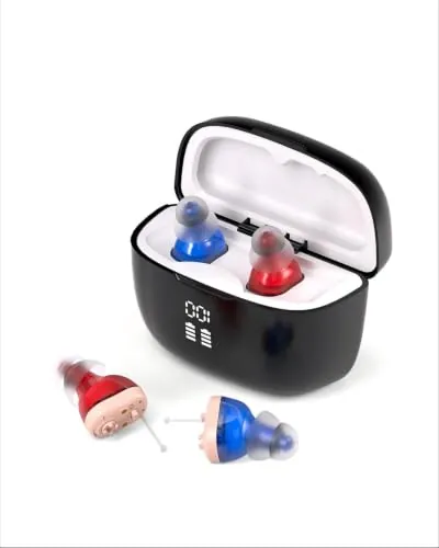Yecantix Dispositivos de audio intraauriculares recargables,Activación automática