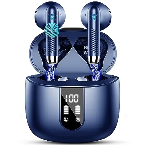 Auriculares Inalámbricos Bluetooth 5.4 HiFi Estéreo, Reducción de Ruido ENC