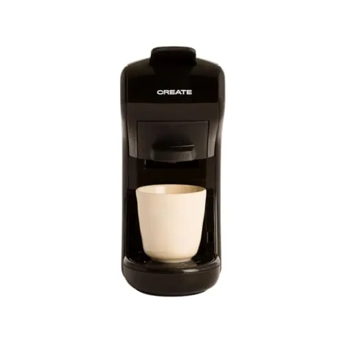 CREATE / POTTS STYLANCE/Cafetera multicápsula express y café molido Negro / 19 bar, programable, ligera y compacta, tanque 600ml, sistema Thermoblock, apta para café en todos sus formatos, 1450 W