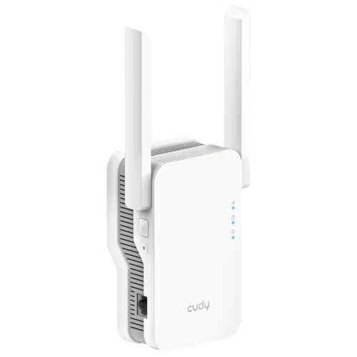 Cudy Repetidor WiFi BE3600 WiFi 7, puerto Gigabit, Mesh, WPS, RE3600 | BE3600 2882+688 Mbps WiFi 7, 1 puerto Gigabit, 160 MHz/4K-QAM, MLO/MRU/Puncturing, enchufable, 50 dispositivos, profesional