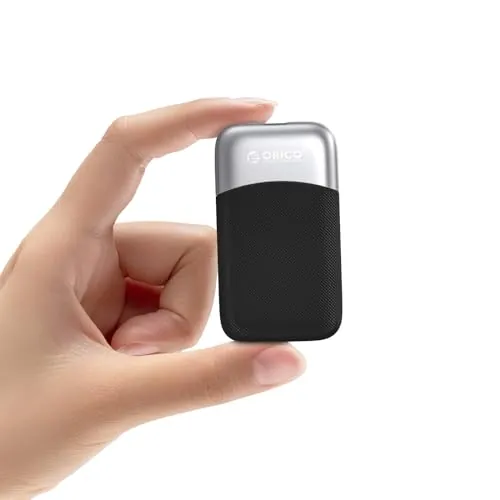 ORICO 2TB SSD Externo hasta 2000 MB/s, Disco Duro Externo SSD USB 3.2 Gen 2x2 con Cable USB C 2 en 1, SSD Portatil para Teléfonos Inteligentes PC Tabletas y Computadoras Portátiles con USB-C- M20