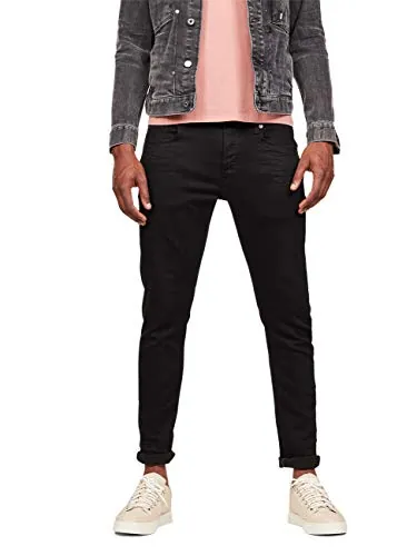 G-STAR Jeans 3301 Slim para Hombre, Negro (pitch black 51001-B964-A810), 32W / 36L