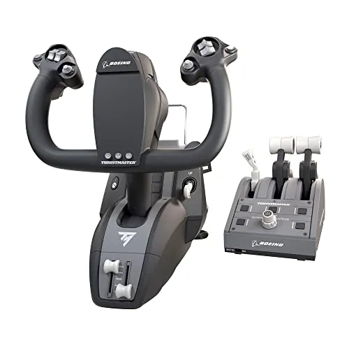 Thrustmaster TCA Yoke Pack Boeing - Réplica 1:1 del 787 Dreamliner, Volante de Vuelo Pendular y Cuadrante con Palancas Intercambiables, Tecnología H.E.A.R.T, Oficial Xbox/PC