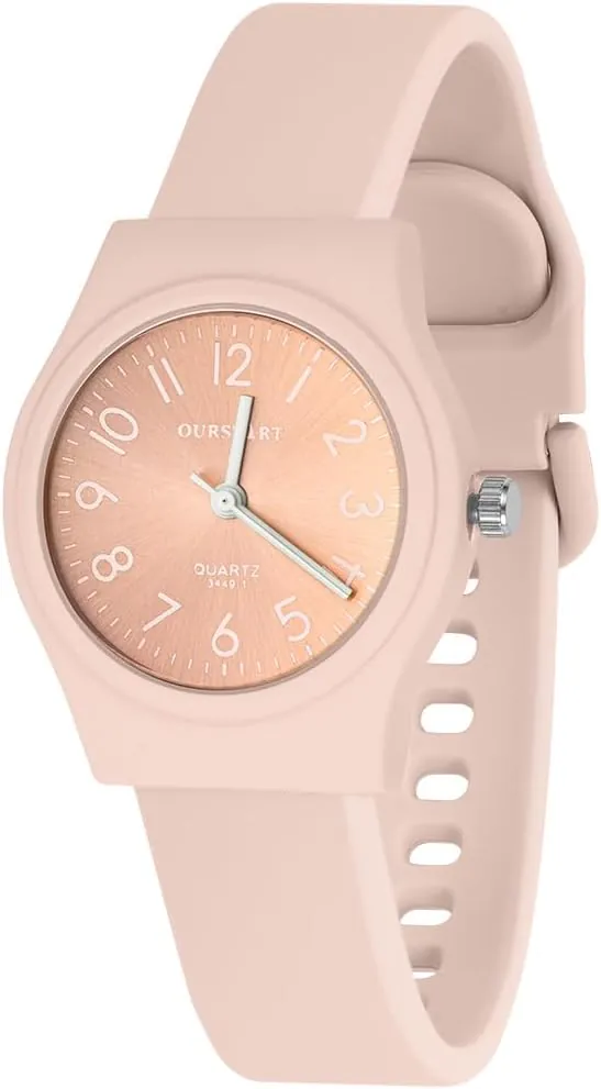 OFFCUP Reloj para Mujer Con Correa de Silicona, Deportivo de 38mm, Analógico de Cuarzo Con Esfera de Fácil Lectura, de Pulsera para Enfermeras, Estudiantes y Niñas
