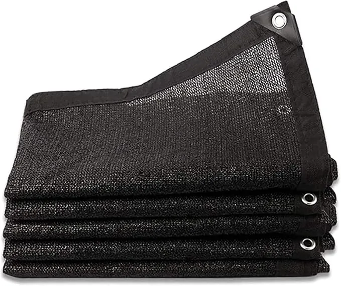 Malla de Sombra con Ojales, Red de Sombra 80-95% UV-Malla Sombreo Exterior HDPE Transpirable para Jardín Invernadero Pérgola Patio Balcón y Gallinero, Toldo de Sombra Resistente Viento