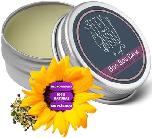 The Ilex Wood ungüento natural (Ungüento vegano para irritaciones de la piel, raspaduras, picaduras y escoceduras)